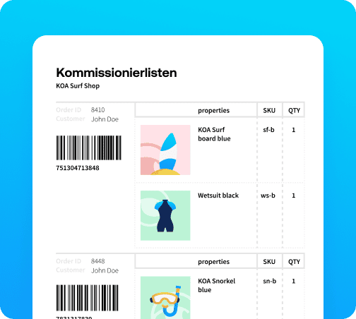 pick-and-pack-kommissionierliste