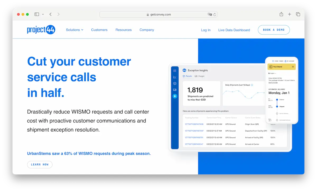 convey shipment tracking software